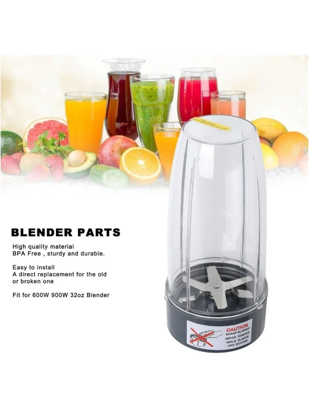 32 Oz 2 Juicer Cups With Extractor Blades Insert See Last Photo Nutribullet Comp